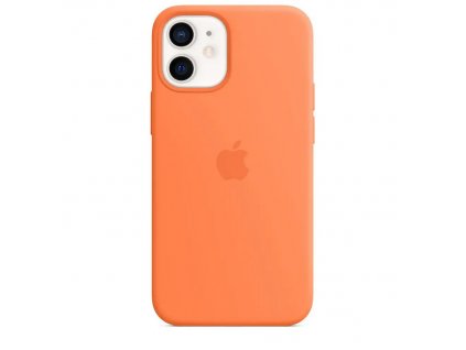 Apple Silikonový Kryt vč. Magsafe pro iPhone 12 Mini Kumquat - MHKN3ZM/A