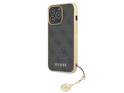 Guess 4G Charms Zadní Kryt pro iPhone 13 Pro Grey