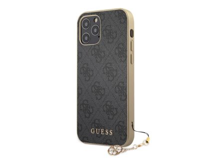 Guess 4G Charms Zadní Kryt pro iPhone 12/12 Pro Grey