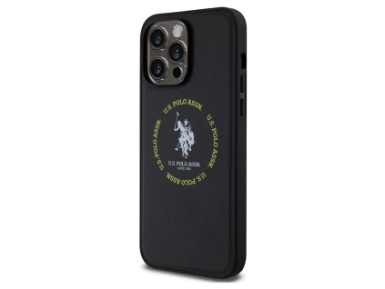 Screenshot 2024 08 07 at 14 58 02 U.S. Polo PU Leather Printed Round Double Horse MagSafe kryt pro iPhone 15 Pro Max černý Smarty.cz