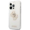 Guess TPU Big 4G Full Glitter Zadní Kryt pro iPhone 13 Pro Transparent