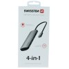 Swissten USB-C HUB 4v1 (4x USB 3.0) ALUMINIUM