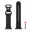 Swissten silikonový řemínek pro Apple Watch 42-44mm  černý