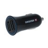 Swissten CL adaptér do zapalování 2,4A POWER 2x USB + Lightning kabel