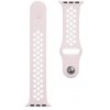 Tactical Double silikonový řemínek pro Apple Watch 1/2/3/4/5/6/7/SE 38/40/41mm Růžová/Bílá