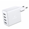 Swissten síťový adaptér 4x USB 4A 20W bílý