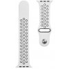 Tactical Double silikonový řemínek pro Apple Watch 1/2/3/4/5/6/7/8/SE 42/44/45mm Bílá/Černá