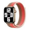 Apple nylonový řemínek pro Apple Watch 45mm pomelově růžový/žlutohnědý