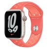 Apple sportovní řemínek na Apple Watch 45mm  žhavě oranžový/bledě karmínový