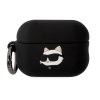 Karl Lagerfeld 3D Logo NFT Choupette Head Silikonové Pouzdro pro Airpods Pro 2 Black