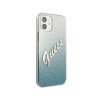 Guess Glitter Gradient Script Kryt pro iPhone 12 mini Blue
