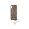 Guess Charms Hard Case 4G Brown Kryt pro iPhone XR