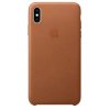 Apple Kožený Kryt pro iPhone XS Max Saddle Brown - MRWV2ZM/A