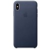 Apple Kožený Kryt pro iPhone XS Max Midnight Blue - MRWU2ZM/A