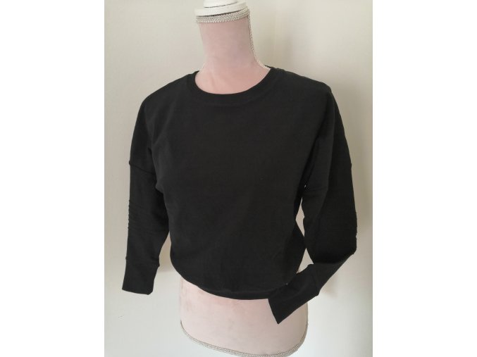 Dámská Crop top mikina - černá