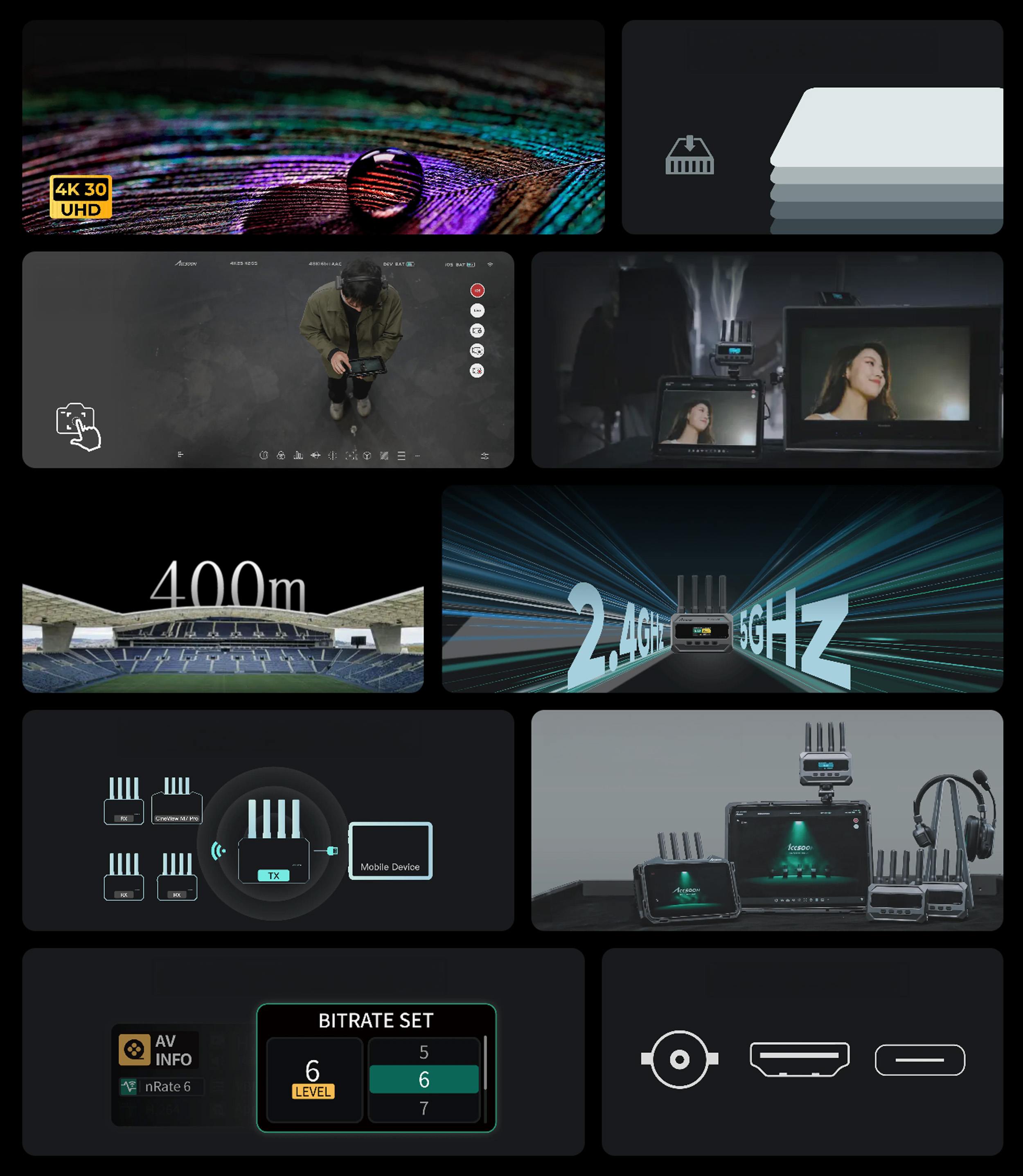 Hlavní funkce Accsoon CineView SE 4K