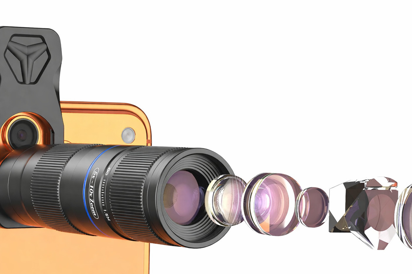 Apexel TeleZoom 5–10X zoom teleobjektiv pro smartphone – Deset členů. Jeden jasný cíl.