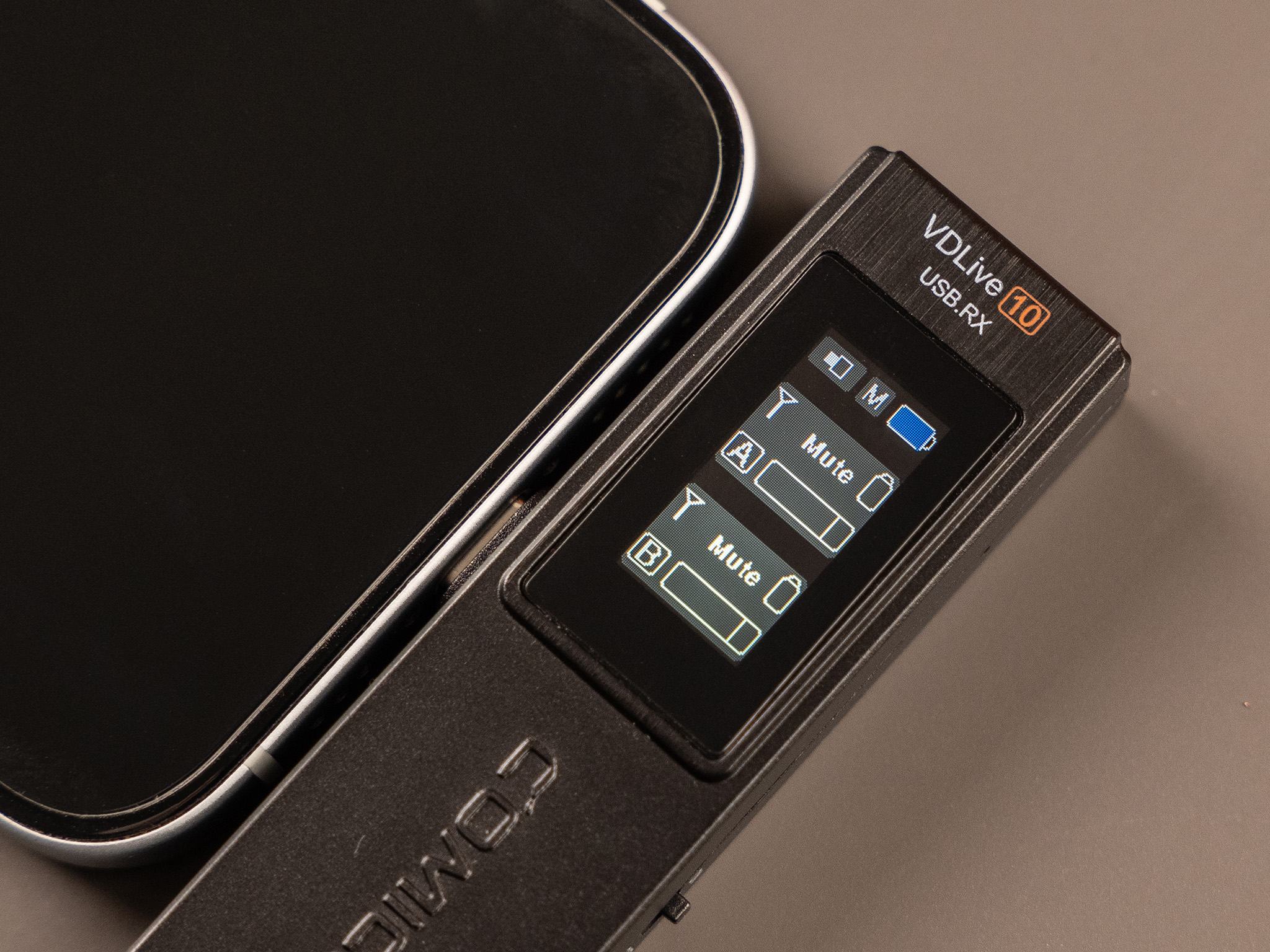 Detail USB-C přijímače Comica VDLive 10 UC