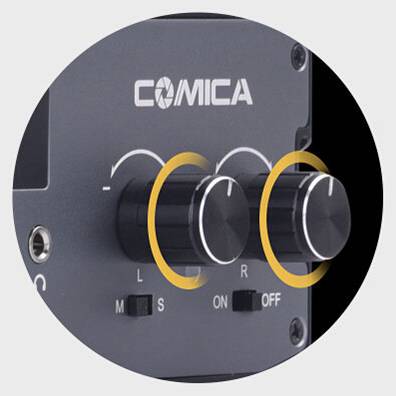 film-technika-comica-audio-xlr-6-35-mm-3-5-mm-mixer-duální-ovládání-hlasitosti