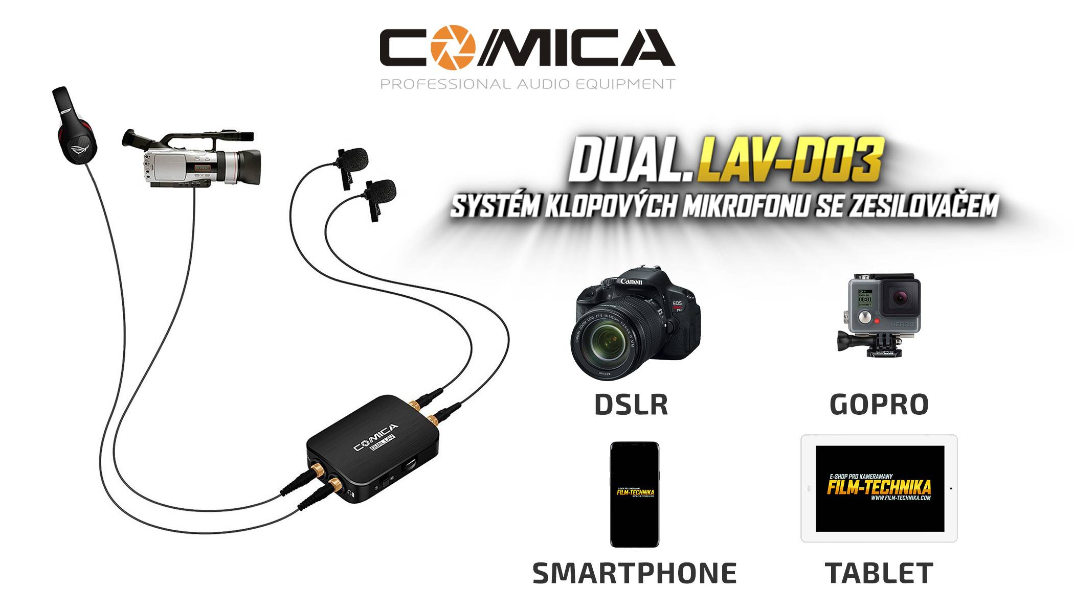 film-technika-comiaca-audio-dual-lav-03-sada-dvou-klopových-mikrofonu-a-zesilovače