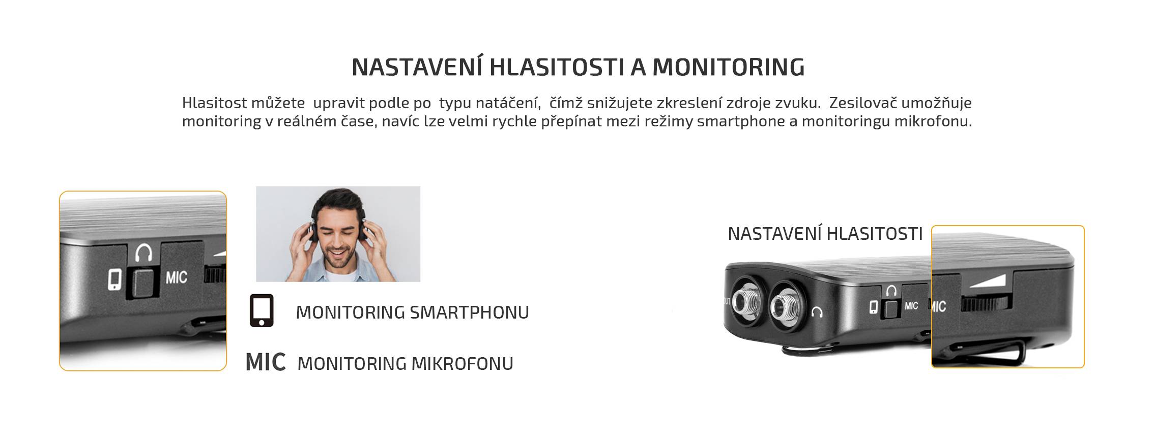 film-technika-comica-audio-dual-lav-f03-stc-nastavení-hlasitosti-a-monitoring