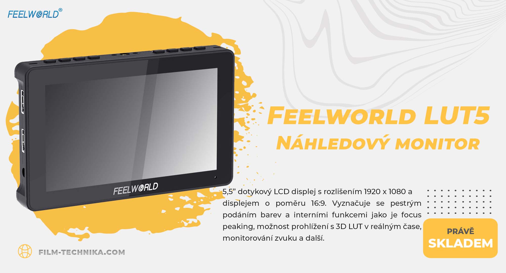 FeelWorld LUT5 5.5 IPS 3000 cd/m² On-Camera Monitor