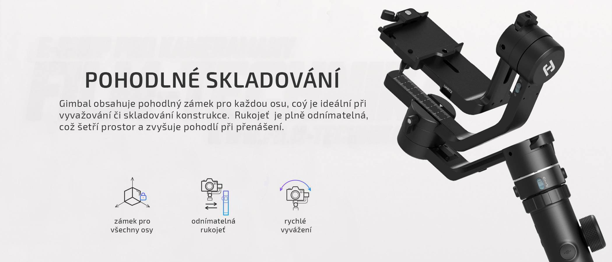 film-technika-feiyu-tech-ak4500-gimbal-pohodlné-skladování