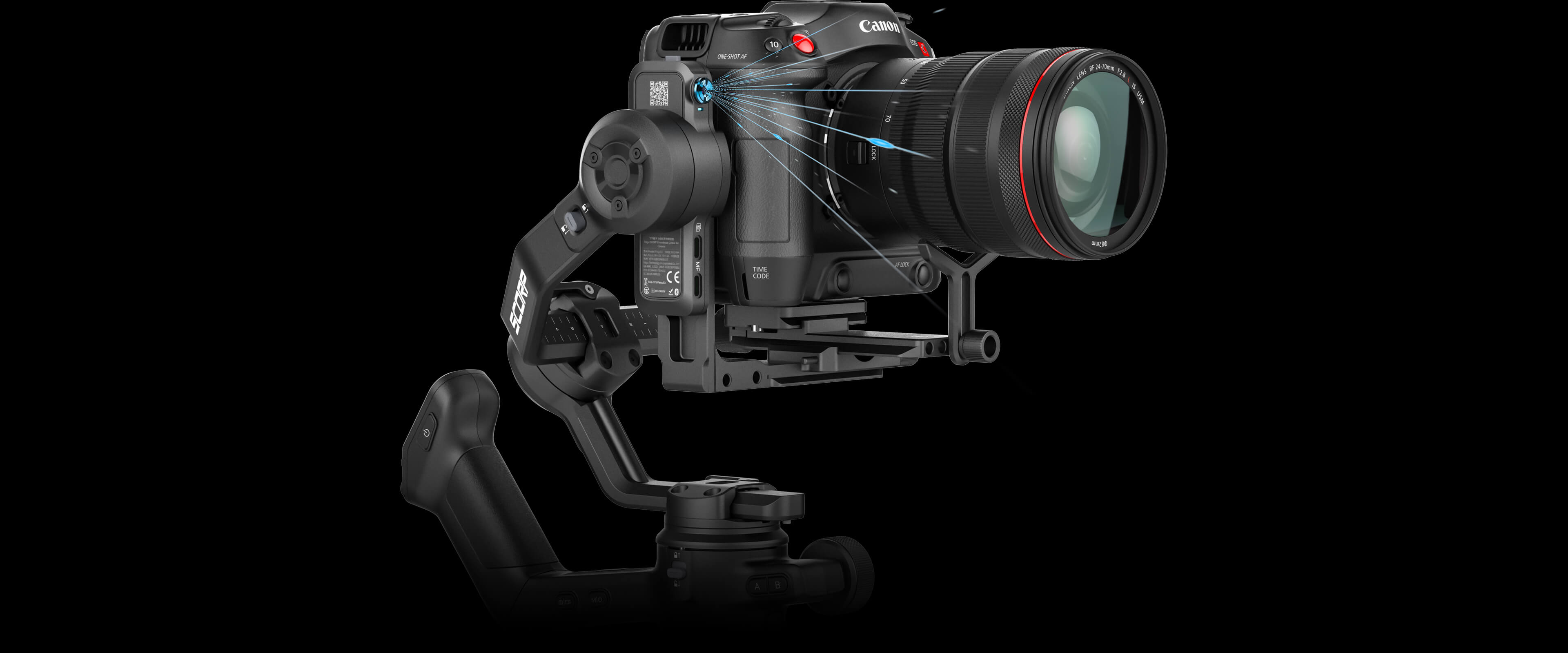 Integrovaný AI modul na gimbalu FeiyuTech SCORP 3