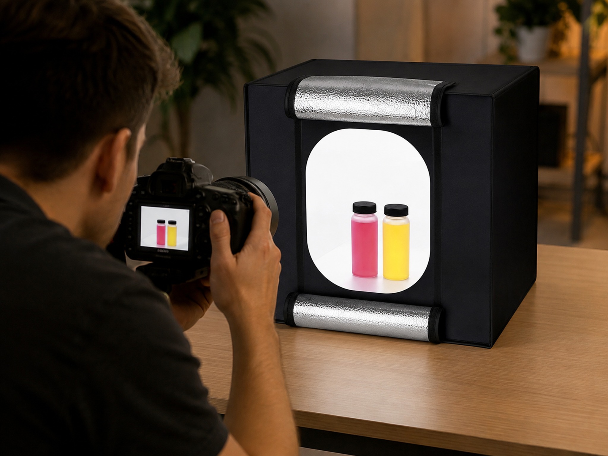 Fotografický stan 40 × 40 × 40 cm při produktovém focení