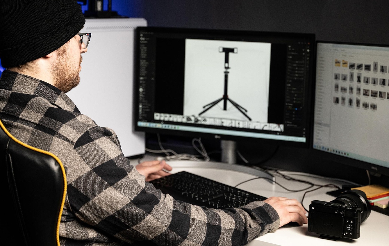 Úprava produktových fotografií na počítači