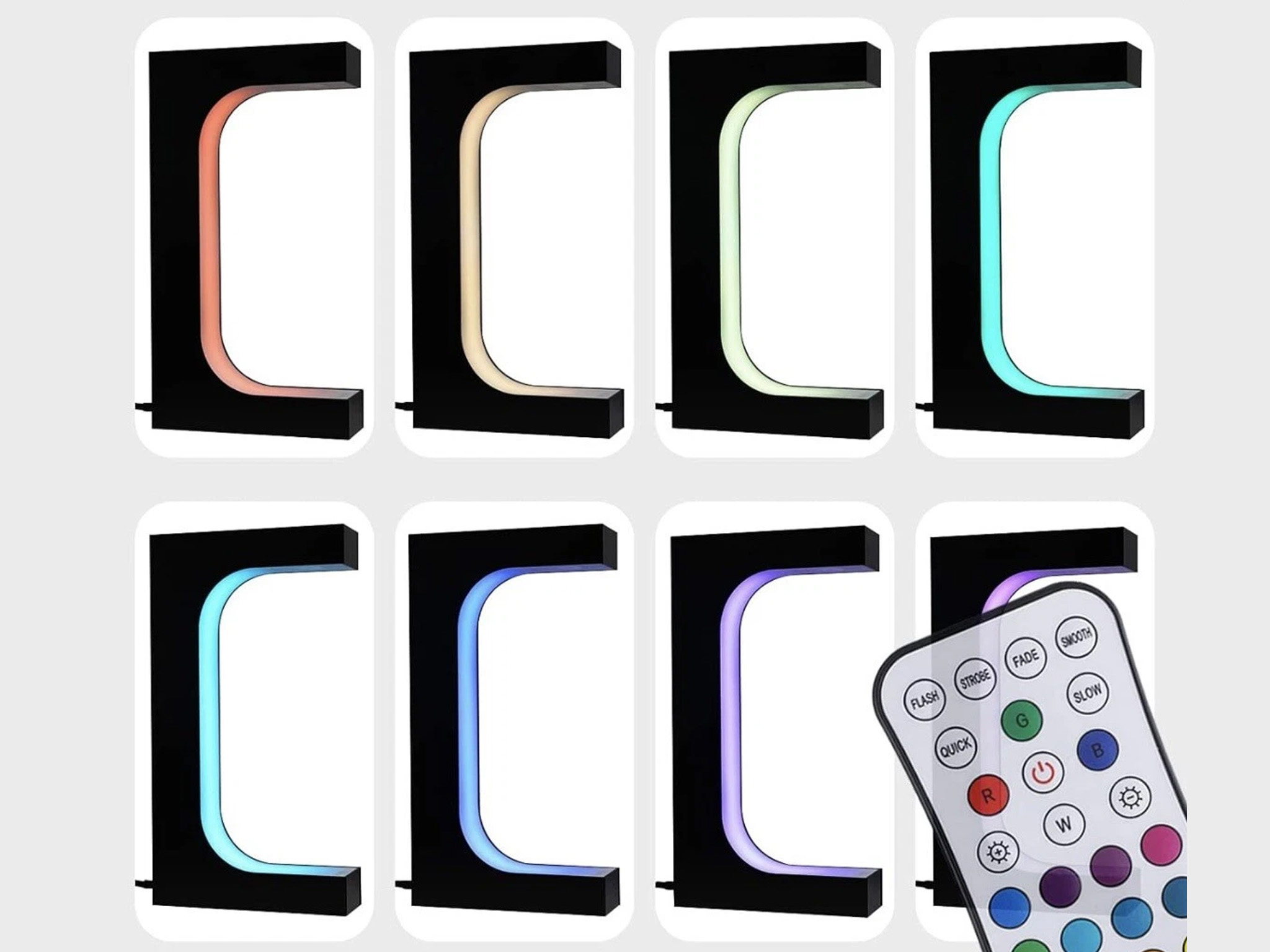 Barevné režimy RGB LED osvětlení magnetického stojanu