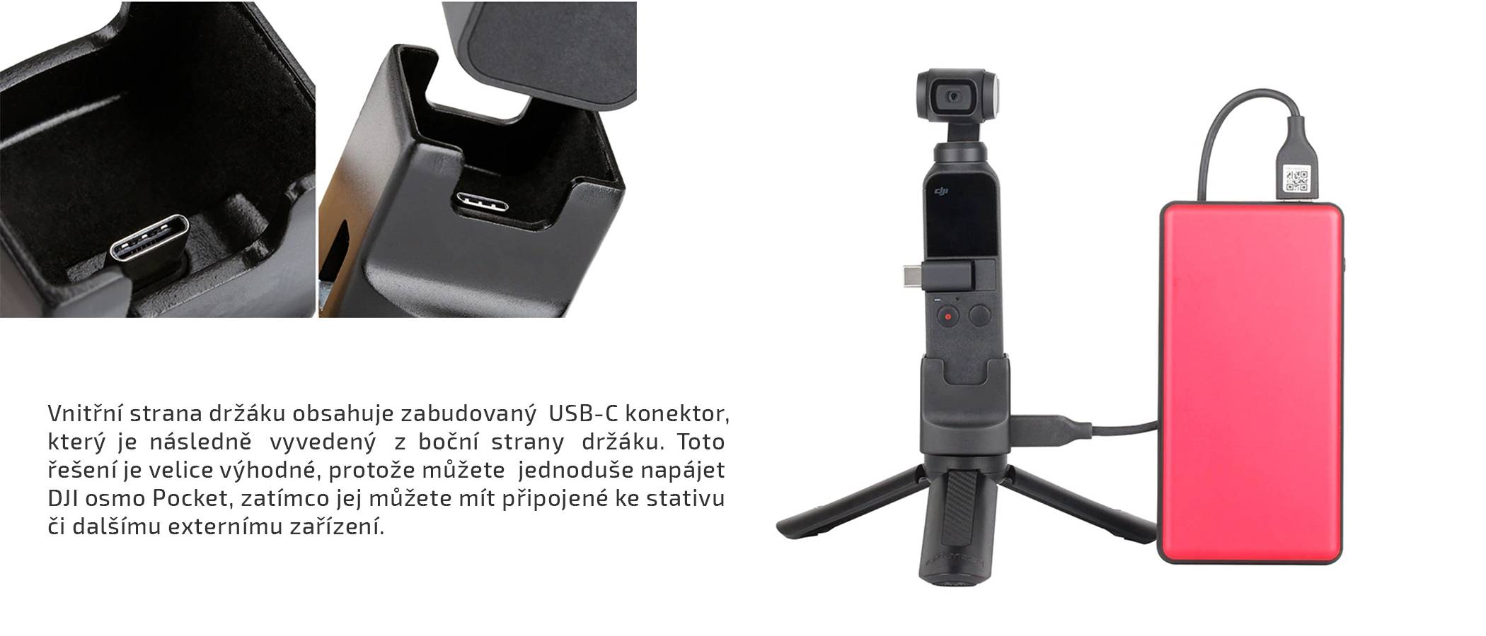 film-technika-držák-s-usb-c-konektorem-pro-dji-osmo-pocket