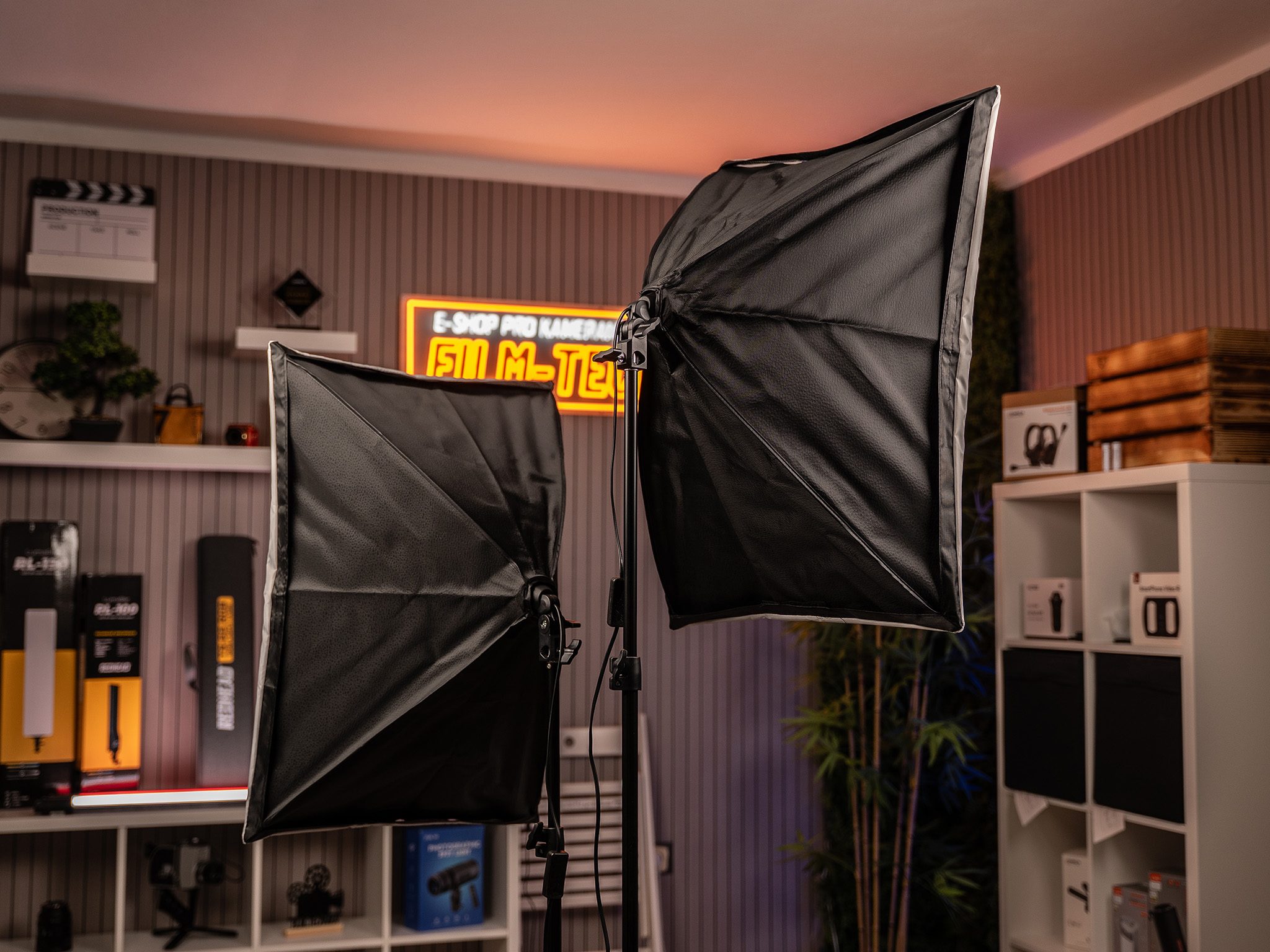 Zadní konstrukce studiových softboxů