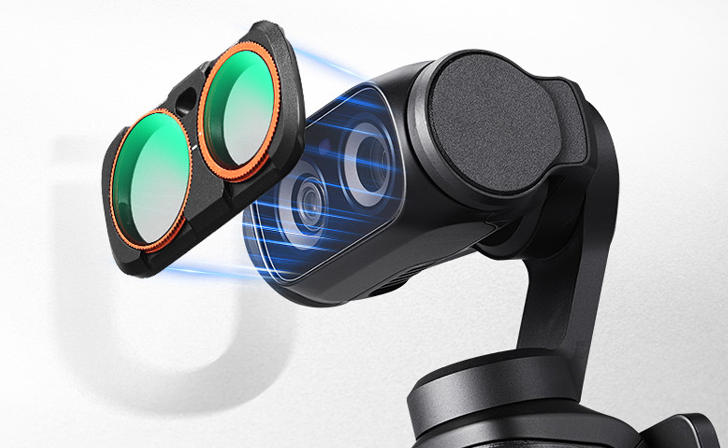 Magnetické nasazení CPL filtru K&F Concept na kameru Insta360 Luna Ultra