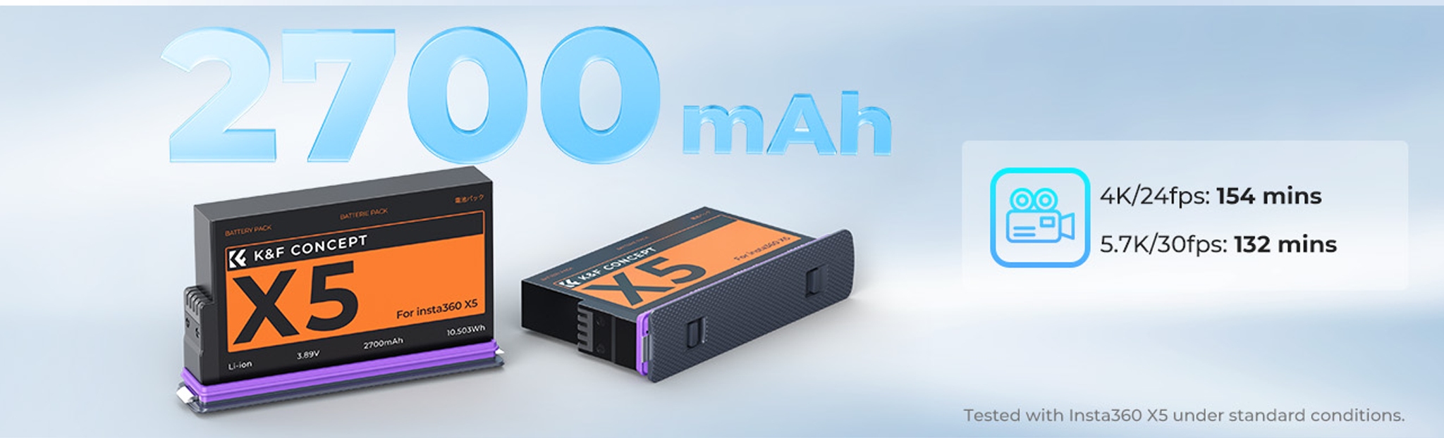 Baterie KF Concept 2700 mAh pro Insta360 X5