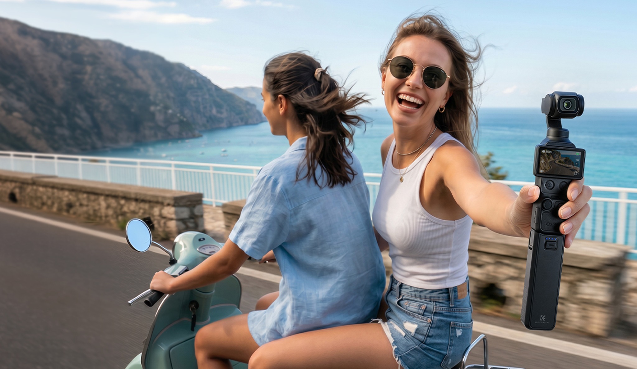 K&F Concept 5000mAh nabíjecí rukojeť pro DJI Osmo Pocket 3 a 4