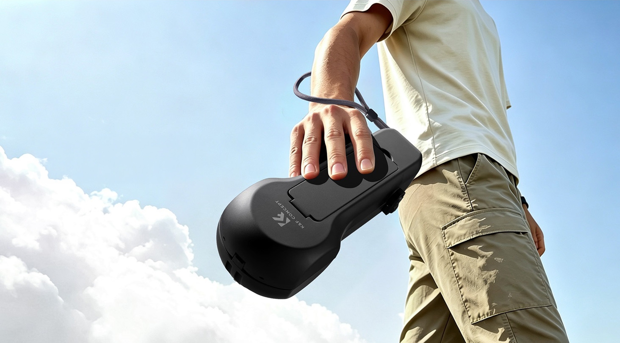 Pevné ochranné pouzdro K&F Concept pro Insta360 Luna Ultra při přenášení na cestách