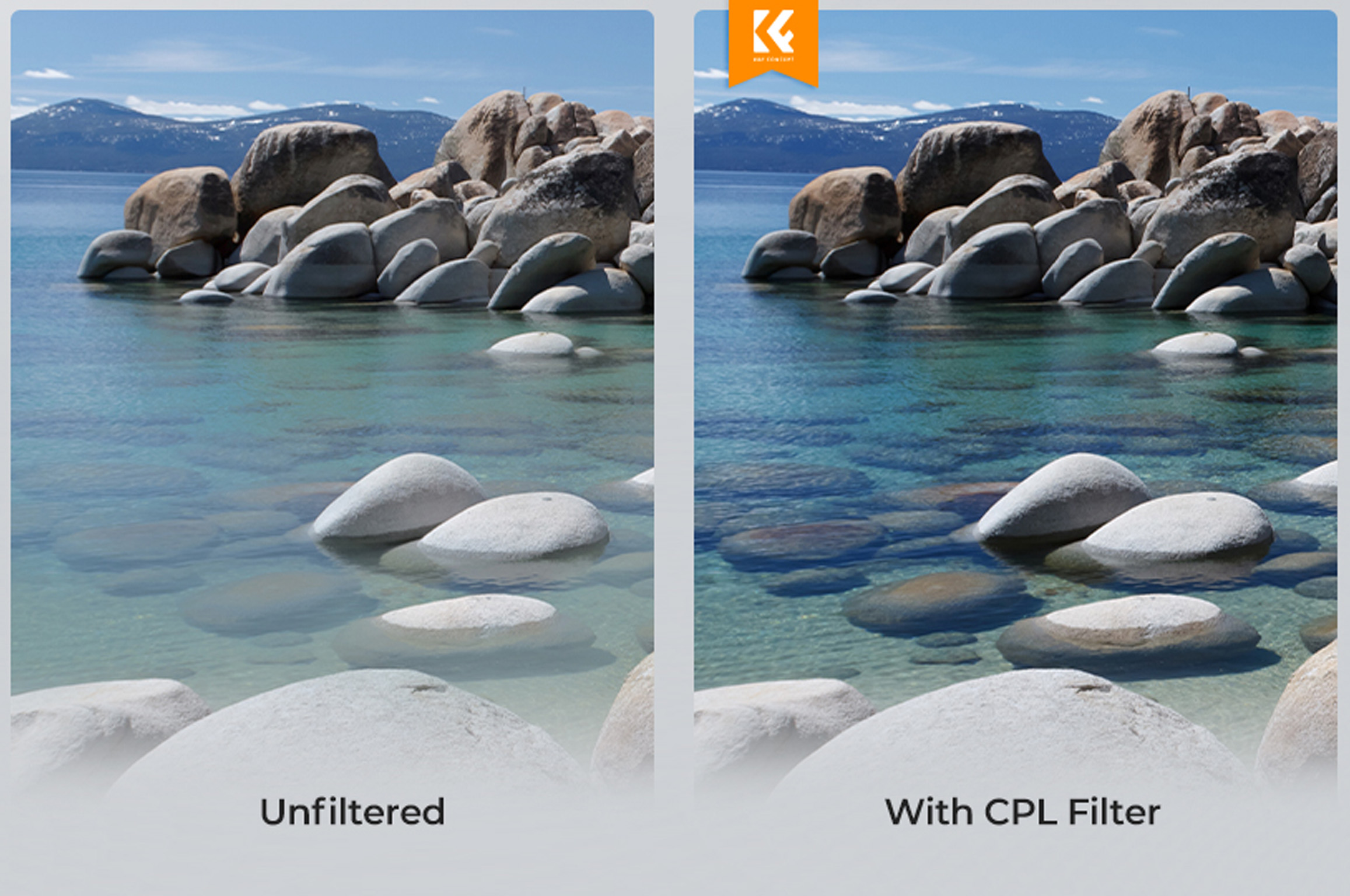 Porovnání obrazu bez CPL filtru a s CPL filtrem
