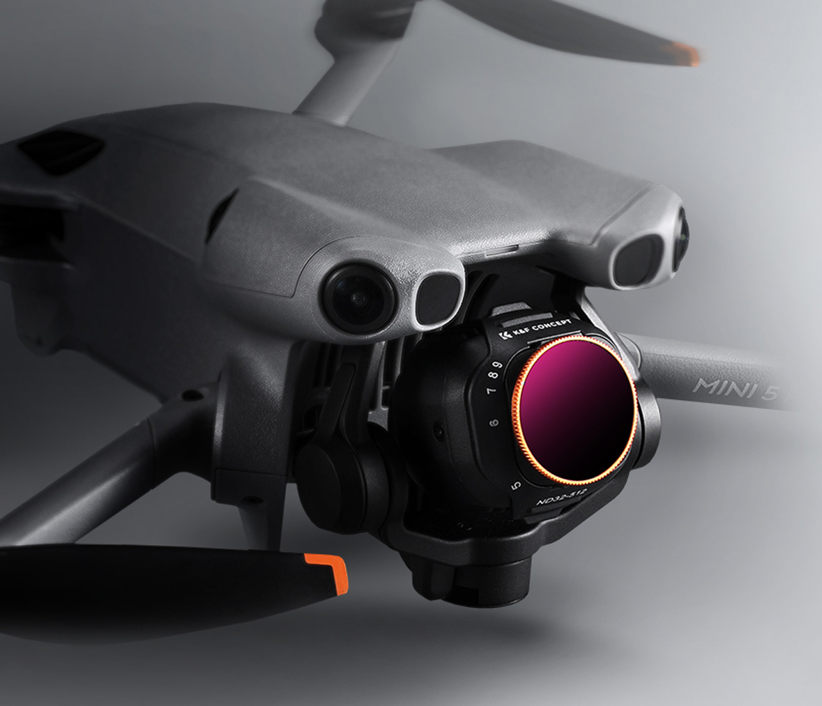 KF Concept filtr nasazený na dronu DJI Mavic Mini 5 Pro