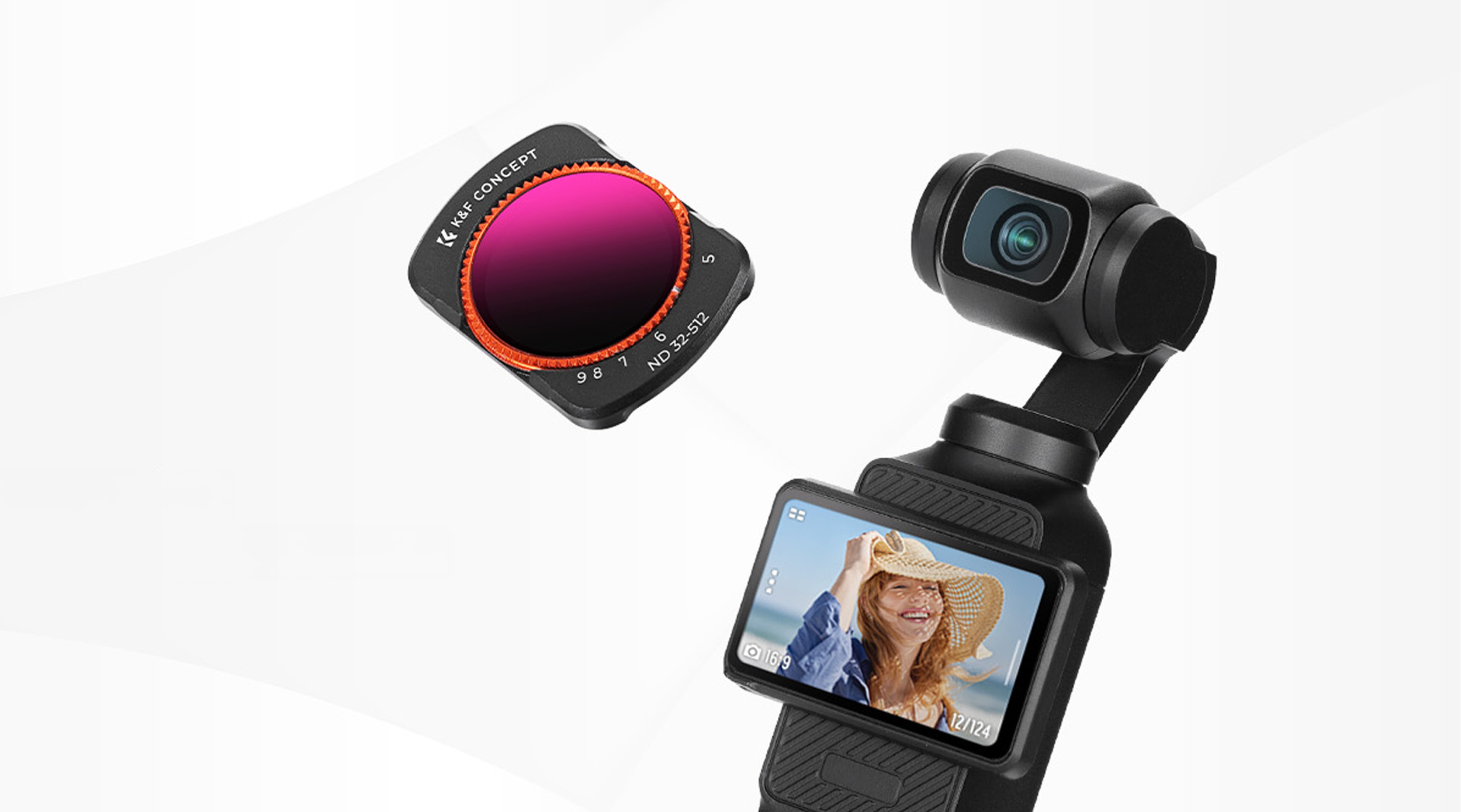 K&F Concept Nano-Klear variabilní ND32–512 filtr pro DJI Osmo Pocket 4 a 3