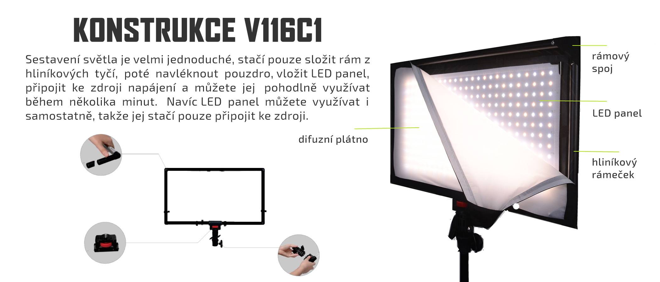 film-technika-ledgo-v116c1k1-universální-led-světlo-jenoduchá-konstrukce