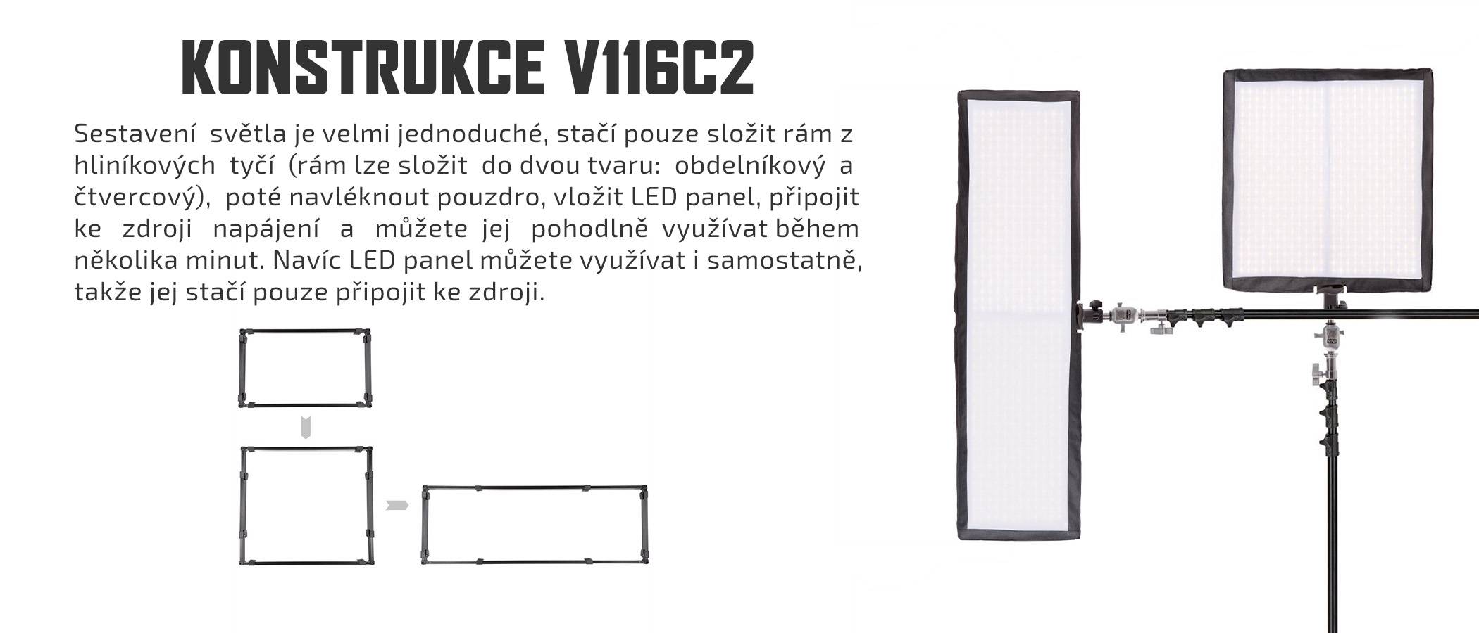 film-technika-ledgo-v116c2k-universální-led-světlo-jenoduchá-konstrukce