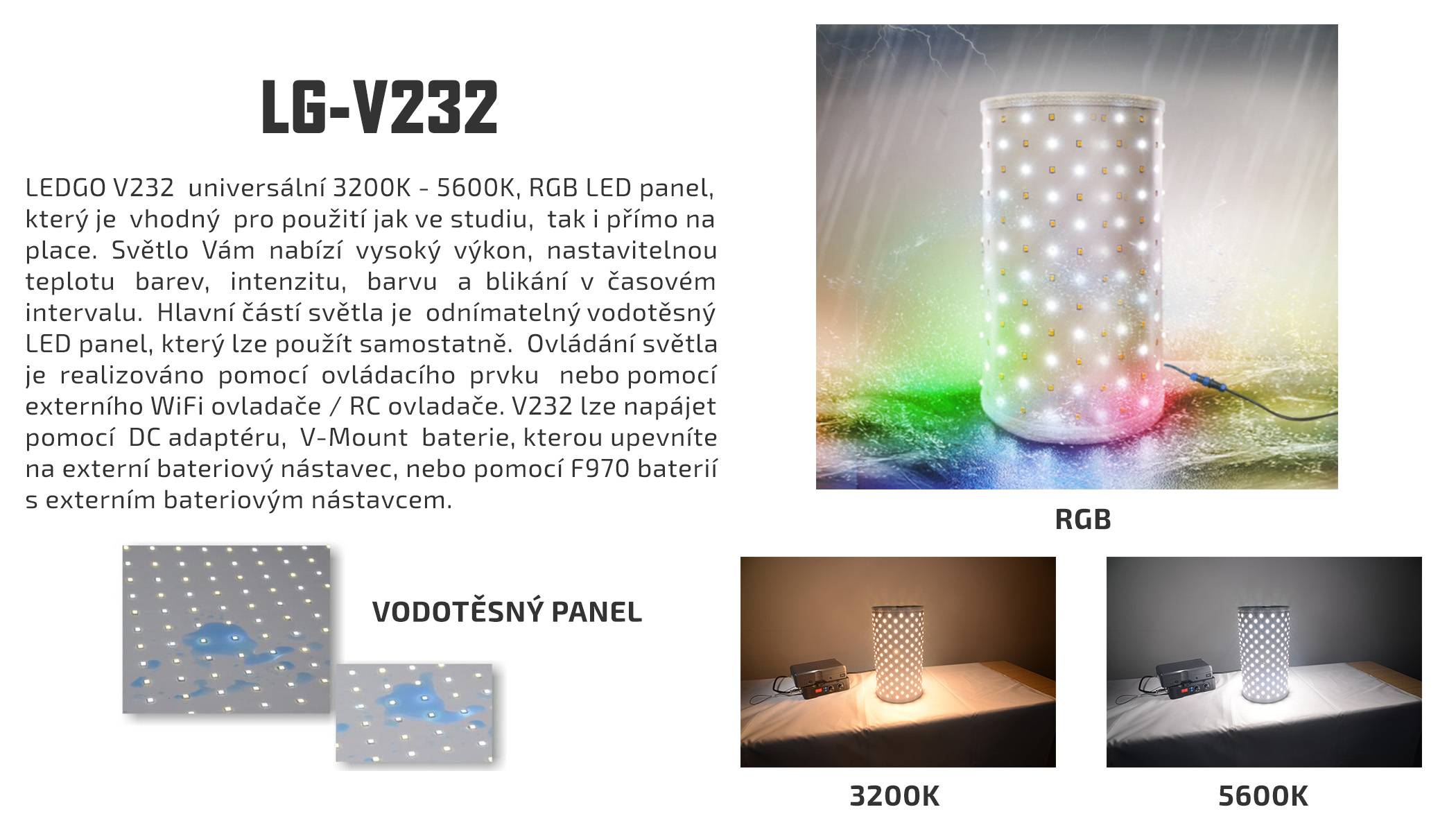 film-technika-ledgo-v232-universální-rgb-led-světlo