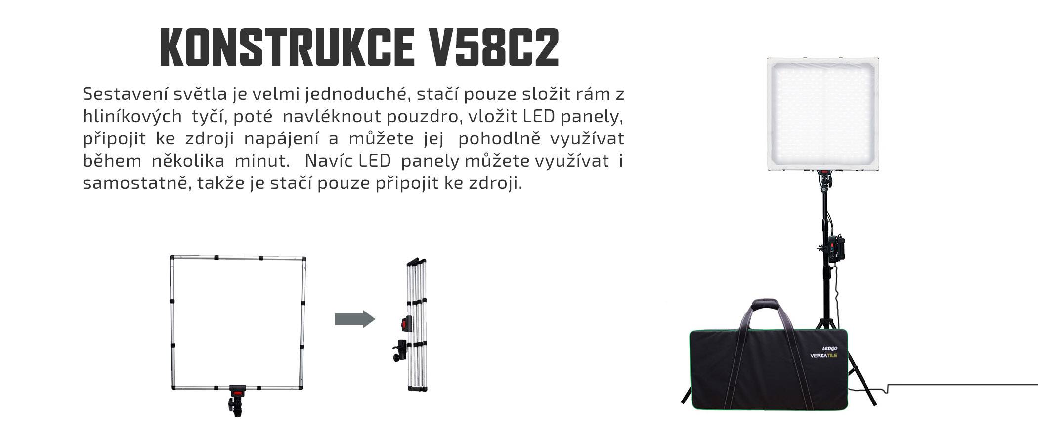 film-technika-ledgo-v58c2k2-universální-led-světlo-jenoduchá-konstrukce