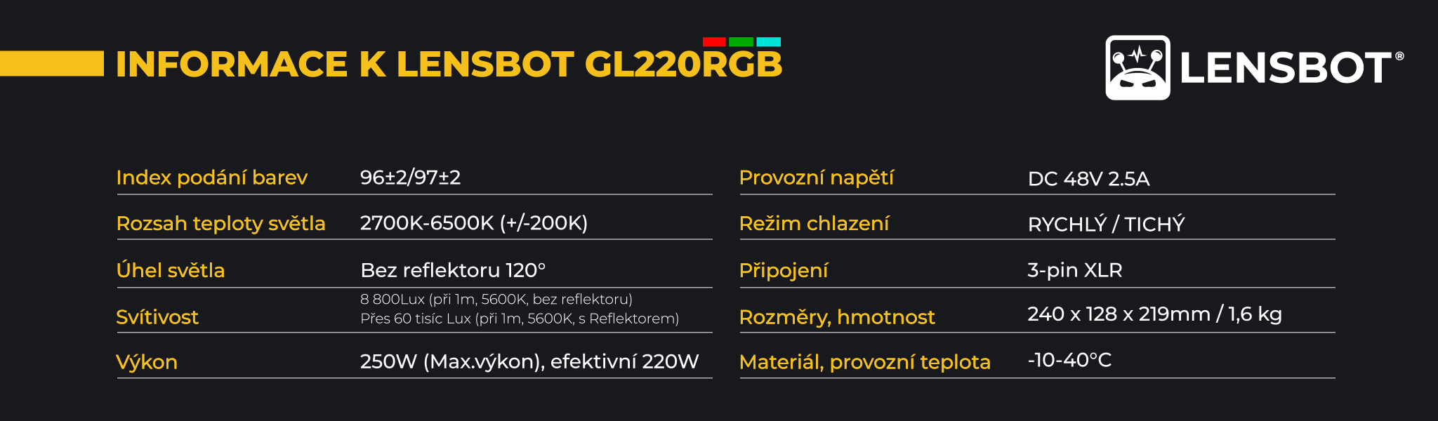 LENSBOT-GL220-RGB