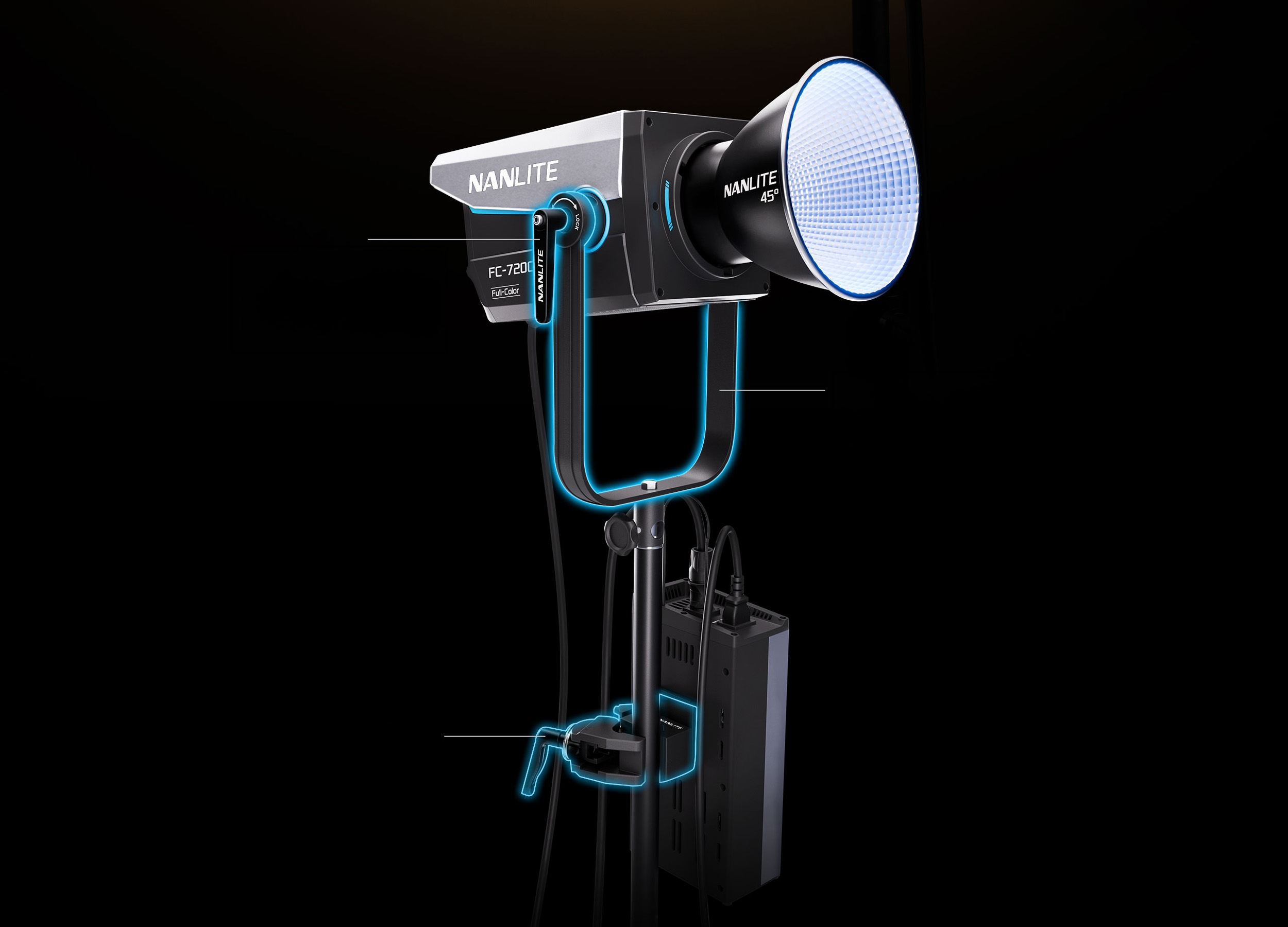 Konstrukce světla NANLITE FC-720C