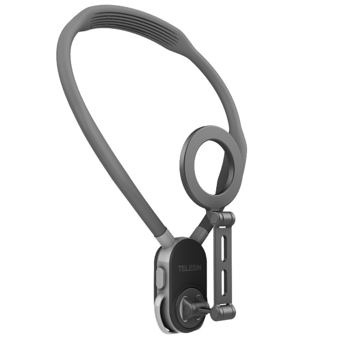 TELESIN Magnetic Neck Mount MAX magnetický držák telefonu na krk s popruhem (šedý)