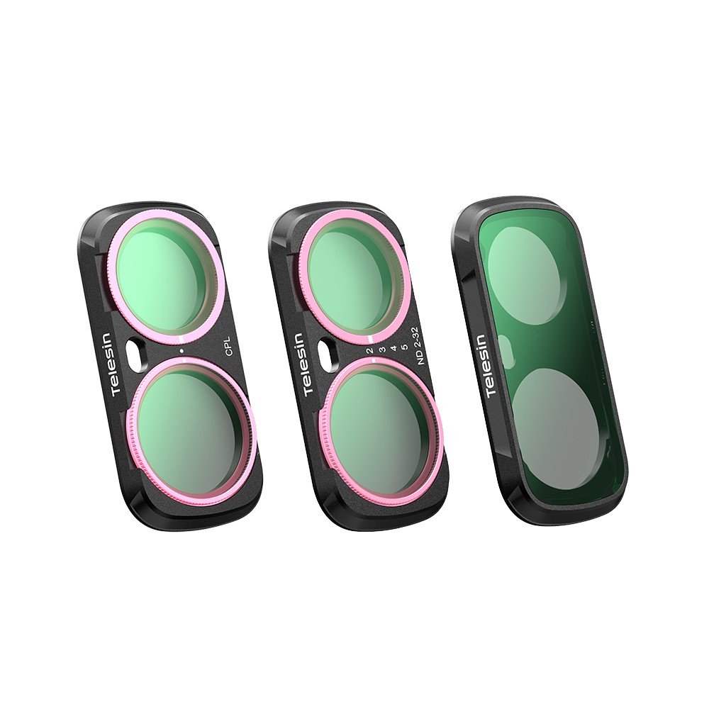 TELESIN sada CPL / VND2–32 / Black Diffusion 1/4 filtrů pro Insta360 Luna Ultra