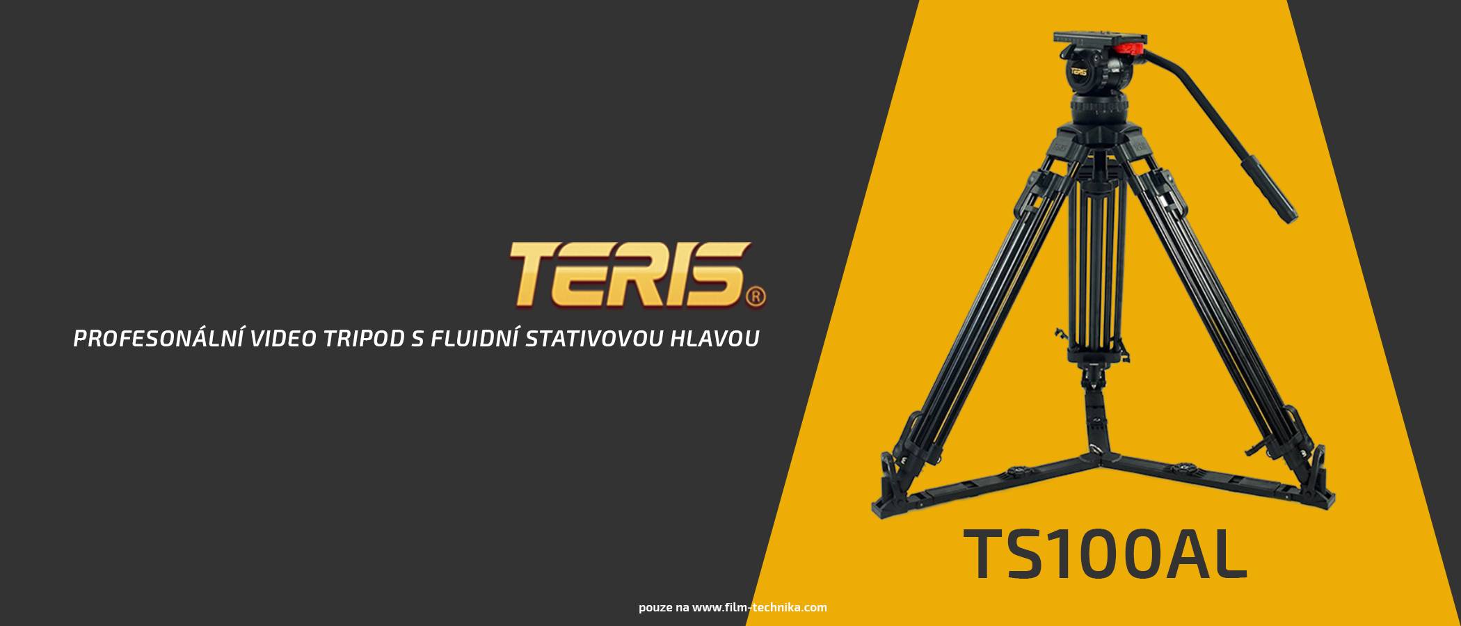 film-technika-teris-ts100al-tripod-s-fluidní-stativovou-hlavou