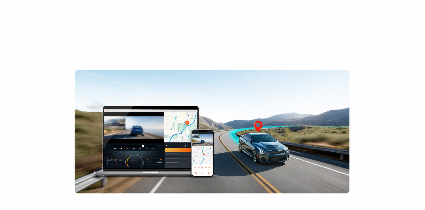 GPS záznam trasy a rychlosti vozidla
